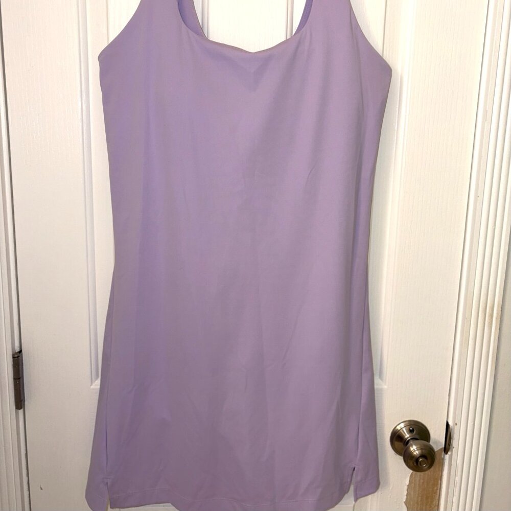 Old Navy Sleeveless Square-Neck Lilac Tank Athletic Dress Womens Size Large - Picture 4 of 4